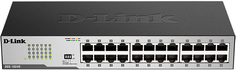 Коммутатор неуправляемый D-link DGS-1024D/I2A 24x10/100/1000Base-T, Auto-sensing, Stand-alone, 19"