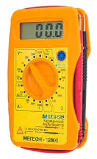 Мультиметр МЕГЕОН 12800 карманный, цифровой