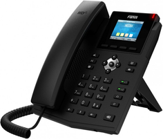 Телефон VoiceIP Fanvil X3S Pro 2xEthernet 10/100, 4 SIP линии, HD аудио, цветной дисплей 2,4”, порт для гарнитуры, книга на 1000 записей, 6-я стороння