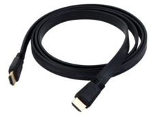 Кабель интерфейсный Buro HDMI 19M-19M V1.4 FL HDMI (m) - HDMI (m) , ver 1.4, 5м, FLAT, черный (817222)
