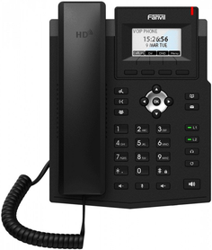 Телефон VoiceIP Fanvil X3SP Lite 2xEthernet 10/100, 2 SIP линии, HD аудио, цветной дисплей 2,3”, порт для гарнитуры, книга на 1000 записей, 6-я сторон