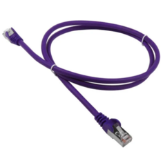 Кабель патч-корд U/UTP 5e кат. 0.5м Lanmaster LAN-PC45/U5E-0.5-VI фиолетовый