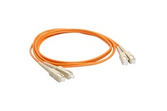 Кабель патч-корд волоконно-оптический Lanmaster LAN-2SC-2SC/OM2-1.0 LSZH, дуплексный, SC/PC-SC/PC, MM 50/125, 1.0 м