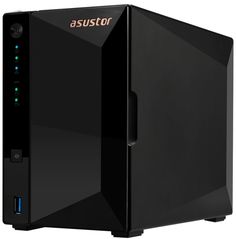 Сетевой накопитель данных ASUSTOR AS3302T 2-Bay NAS/MPl/Cel 1.4GHz Quad Core/2GB/noHDD/LFF(HDD,SSD)/1GbE(LAN)/3*USB3.2
