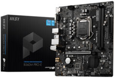 Материнская плата mATX MSI B560M PRO-E (LGA1200, B560, 4*SATA 6Gb/s, M.2, PCIe, 7.1CH, 1Glan, HDMI, VGA, 4*USB 3.2 Gen 1, 6*USB 2.0)