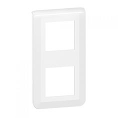 Рамка Legrand 277822L - Программа Mosaic - 2x2 модуля, вертикальная, белая