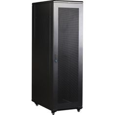 Шкаф напольный 19", 42U TWT TWT-CBB-42U-6x10-P1 Business, 600x1000, черный, передняя дв. перфорир., задняя дв. распашная перфорир.