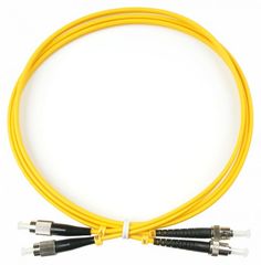 Кабель патч-корд волоконно-оптический Cabeus FOP(d)-9-FC-ST-1m duplex FC-ST 9/125 sm 1м LSZH