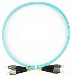 Кабель патч-корд волоконно-оптический Cabeus FOP-50-FC-FC-1m duplex FC-FC 50/125 mm OM3 1м LSZH