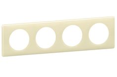Рамка Legrand 066624 Celiane - 4 поста, цвет "Слоновая кость"