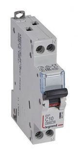 Автоматический выключатель Legrand 407740 DX³ 6000 - 10 кА - тип характеристики C, 1П+Н, 230/400 В~, 10 А, 1 модуль