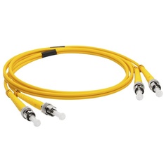 Кабель патч-корд волоконно-оптический Lanmaster LAN-2ST-2ST/SU-3.0 LSZH, дуплексный, ST/UPC-ST/UPC, SM, 3.0 м