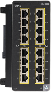 Сетевой модуль Cisco IEM-3300-16P= Catalyst IE3300 with 16 GE PoE/PoE+ Copper, Expansion Module