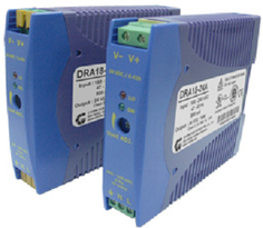 Преобразователь AC-DC сетевой Chinfa DRA18-15 источник питания 15В с универсальным входом от 90 до 265 В AC, мощность 18Вт / 1,2А, монтаж на DIN-рейку
