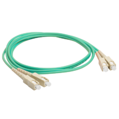 Кабель Lanmaster LAN-2SC-2SC/OM3-2.0 оптический SC-SC, duplex, 50/125, LSZH, 2m