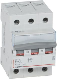 Выключатель-разъединитель Legrand 406470 DX³-IS - 3П, 400 В~, 125 А, 3 модуля