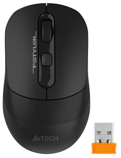 Мышь Wireless A4Tech Fstyler FB10C черный оптическая (2400dpi) BT/Radio USB (4but) 1583751