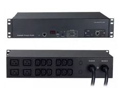 Блок розеток Hyperline ATS-R-228H1622-Intelligent с функцией автоматического включения резервного питания (АВР/ATS) 19", с SNMP-интерфейсом для IP-кон