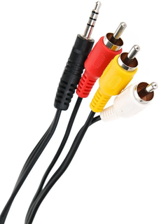Кабель VCOM CV213-1.5M соединительный 3.5 Jack (M)/3*RCA (M)