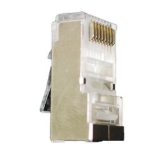Коннектор BNH B352-1-6-I RJ45, кат. 6, экр., обжимной, для кабелей, цвет: прозрачный, со вставкой