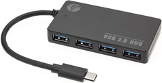 Кабель-адаптер VCOM DH302C USB 3.1 Type-C (M)-4*USB 3.0 (F)