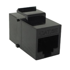 Адаптер проходной BNH B300.2-5E-NB keystone, 2хRJ45, кат. 5е, неэкр., 1 шт, цвет: чёрный