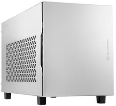 Корпус mini-ITX SilverStone SUGO 15 SST-SG15S серебристый, без БП, 2*USB 3.0, USB 2.0, audio