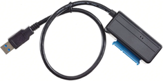 Кабель-адаптер VCOM CU817A USB 3.0-SATA III 2.5/3,5", правый угол