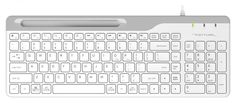 Клавиатура A4Tech Fstyler FK25 белый/серый USB slim 1530217