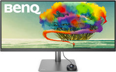 Монитор 34" BenQ PD3420Q 9H.LJHLB.QPE 3440x1440, 60Hz, 5ms, 21:9, 400 cd/m2, 1000:1, 178/178, 2*HDMI, DP, 3*USB, 2,5W*2, dark grey