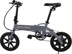 Велосипед HIPER Engine BL150 электрический, 14" колеса, 350 Вт, складной, алюминивая рама, серый