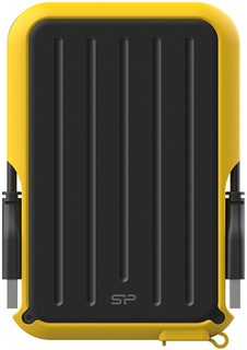 Внешний диск HDD 2.5 Silicon Power SP020TBPHD66SS3Y Armor A66, 2 TB, USB 3.2, жёлтый