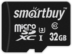 Карта памяти MicroSDHC 32GB SmartBuy SB32GBSDCL10U3L-01 Сlass 10 Pro UHS-I U3, SD адаптер