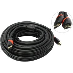 Кабель интерфейсный HDMI-HDMI VCOM CG525D-R-15.0 19M/M ver. 2.0, 2 фильтра, 15м