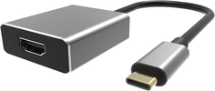 Адаптер VCOM CU423T USB 3.1 Type-C (m)-HDMI A (f) 4K/60Hz, aluminum shell