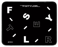 Коврик для мыши A4Tech FStyler FP25 черный/белый 1599161
