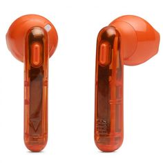 Наушники JBL T225 TWS внутриканальные с микрофоном: BT 5.0, до 5 часов, цвет прозрачный/оранжевый