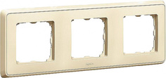 Рамка Legrand 773753 Cariva - 3 поста, горизонтальный/вертикальный монтаж, слоновая кость