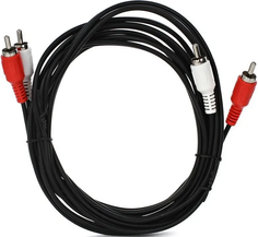 Кабель VCOM VAV7158-3M соединительный 2xRCA (M)=>2xRCA (M), черный, 3м