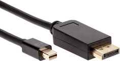 Кабель интерфейсный mini DisplayPort-DisplayPort VCOM CG682-1.8M M=>M, 4K/60Hz 1,8м