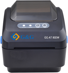 Термопринтер G&G GG-AT-80DW-W (для печ.накл.) стационарный черный