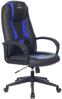 Кресло игровое Бюрократ ZOMBIE 8 BLUE черный/синий эко.кожа крестовина пластик