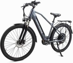 Велосипед HIPER Engine MTB X1 HE-MTB-X1 Space Gray электрический, 27,5" колеса, 500 Вт,алюминивая рама, cерый