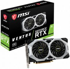 Видеокарта PCI-E MSI GeForce RTX 2060 SUPER VENTUS OC RU (RTX 2060 SUPER VENTUS OC RU) 8GB GDDR6 256bit 12nm 1665/14000MHz HDMI/3*DP Bulk