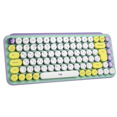 Клавиатура Logitech POP Keys 920-010717 USB, 85 клавиш, зелёно-белая
