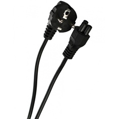 Кабель питания Aopen/Qust ACE022-1.8M Schuko- IEC-320-C5, 3G*0,5mm², заземление, L-образный разъём, 1.8m