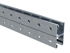 Профиль двойной С-образый DKC BPD4106HDZ 41х41, длина 600 мм, толщ. 2,5 мм, горячеоцинкованный, "B5 Combitech" (уп/4 шт)