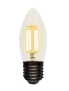 Лампа Rexant 604-093 филаментная свеча CN35 9.5 Вт 950 Лм 2700K E27 прозрачная колба