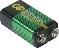 Батарейка GP Greencell 1604G-B 9В, солевая, крона, 420mAh (в целофане)