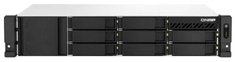 Сетевой RAID-накопитель QNAP TS-873AeU-4G 8 отсеков 3,5"/2,5", 2 порта 2,5 GbE BASE-T, 2 слота M.2 NVMe, стоечное исполнение, БП, Ryzen V1500B 2,2 ГГц